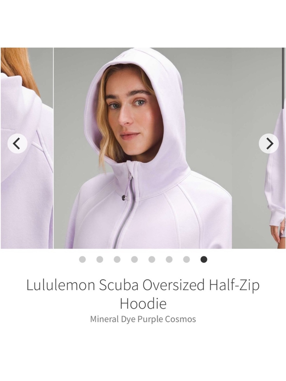 Lululemon Scuba Oversized Half-Zip Hoodie Mineral Dye Purple
Cosmos Sz M/L - Picture 5 of 13